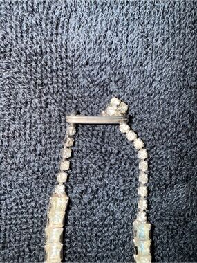 Rhinestone Vintage Silver-Tone Tennis Necklace - Women Jewelry